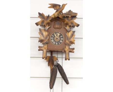 German 20thC two train cuckoo clock&nbsp;