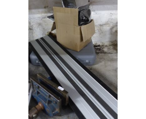 Quantity of tools including Kreg pocket hole system, bench vice, Hedgehog easy air wedges, DeWalt saw/router track etc&nbsp;