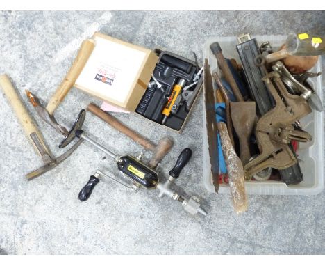Vintage tools, chisels and a re pointing gun