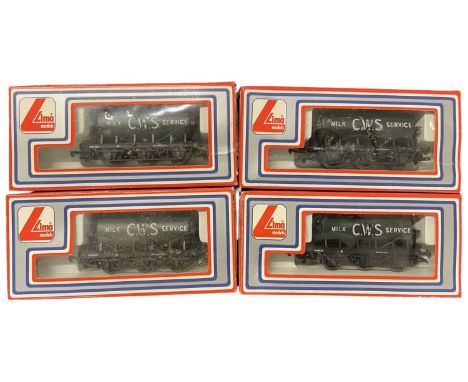 4 x boxed Lima 00 gauge 30644W CWS Milk Service Tankers
