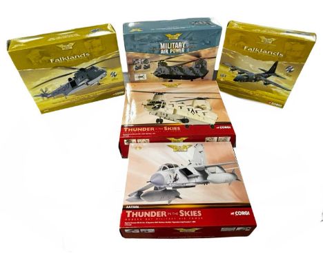 Five boxed Corgi aeroplane models(Unchecked for completeness)