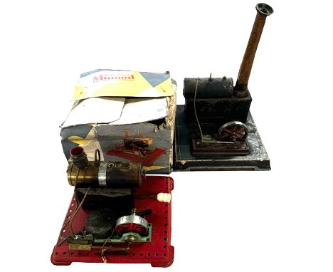 A boxed Mamod SE2 stationary engine, plus one other