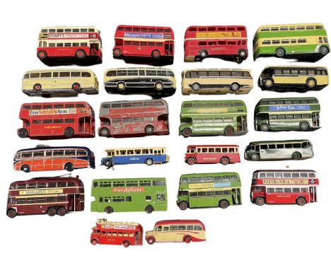 A collection of various die-cast buses, to include Dinky, Corgi, EFE etc