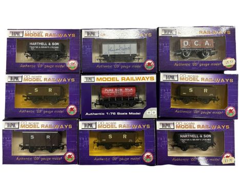 9 x Boxed Dapol 00 gauge wagons, tankers 