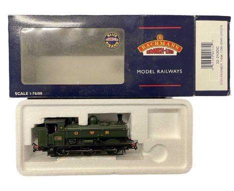 A boxed Bachmann 00 guage 32-213DC 5700 Pannier Tank, 7788 GWR Green