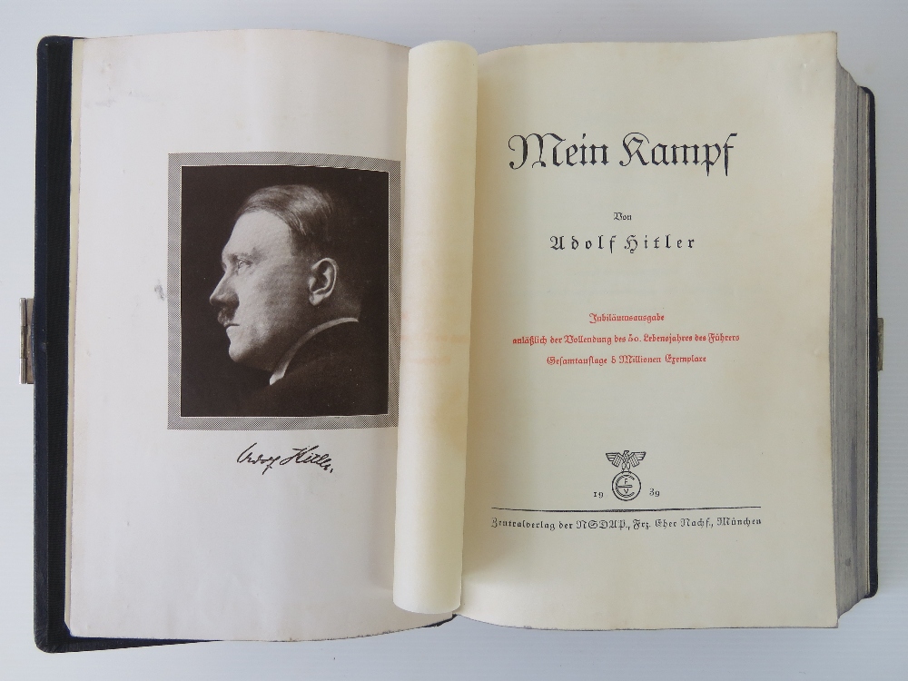 A rare presentation copy of Mein Kampf as presented to Hermann Goering ...