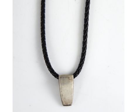 GEORG JENSEN - a Vintage Danish sterling silver Victory pendant necklace, designed by Ragner R Jorgensen, model no. 423, on o