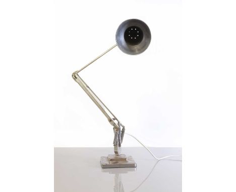 An aluminium Anglepoise 'Model 1227' desk lamp,1970s, originally designed in 1935 by Herbert Terry &amp; Sons, stamped 'Herbe