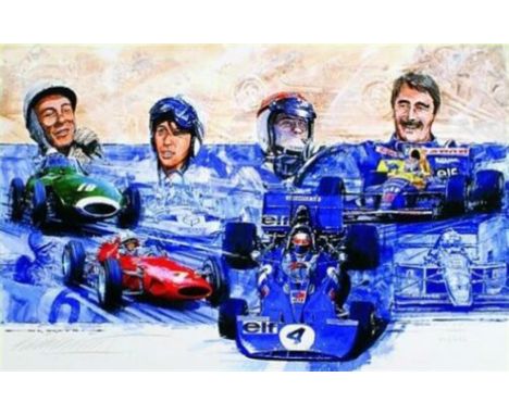 Created to commemorate the 50th anniversary of Britain's first ever World Championship victory delivered by Mike Hawthorne in