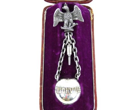 German Imperial pendant watch with imperial eagle mount, Conrad Felsing, Berlin, circa 1870. Believed to have been gifted by 