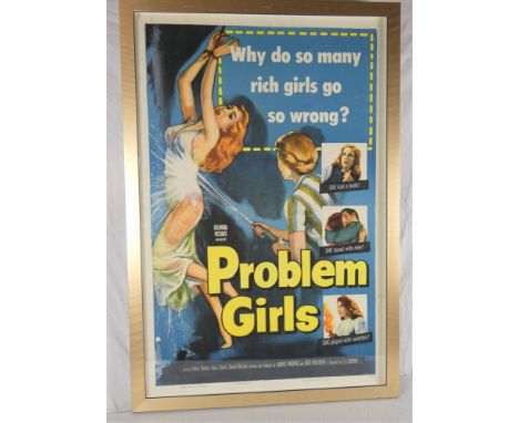 Problem Girls (Columbia Pictures, 1953): A U.S. one sheet format movie poster, starring Helen Walker, Ross Elliott and Susan 