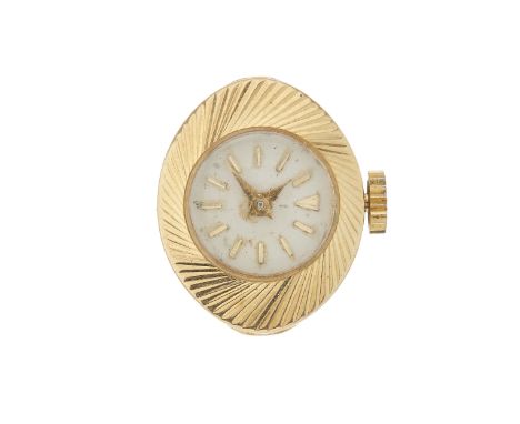 Breitling, an 18ct gold watch head, reference 5537, signed manual wind movement calibre AS 1012, case numbered 903414, import