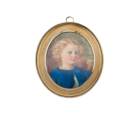 Annie Dixon (1817-1901), a portrait miniature, watercolour on ivory, believed to depict Greville John Massey Bagot-Chester in