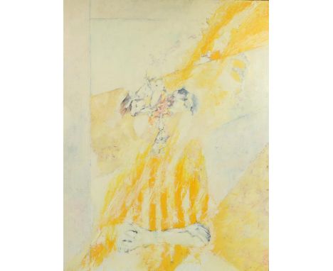 NUNEN FRANS VAN (1939), sig. and dat. 1982 portrait "Little boy, canvas 130 x 100 cm. with the preliminary  study watercolor 