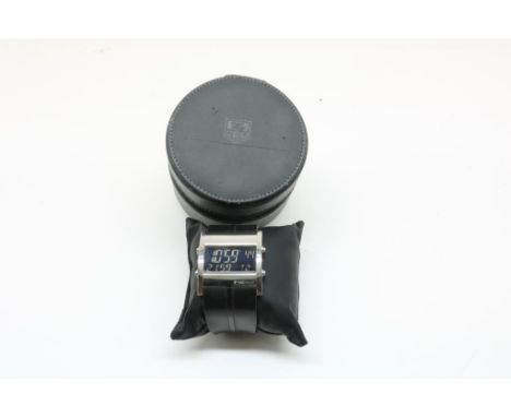 TAG HEUER, microtimer 1/1000th Chronograph with black strapTAG HEUER, microtimer 1/1000th Chronograph, saffier glas, aan  bre