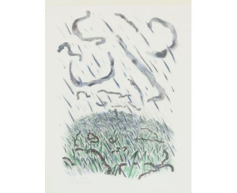 MAGRANGEAS, FRANCOISE (1949-2011), signed and dated l.l. Jour de Sortie, 1980, Lithograph, ed. 11/12, H. 65 cm, W. 50 cmMAGRA