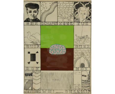 LUCASSEN REINIER (1939), sign. m.b., dated. '72,  Aap noot mies, lithograph 138/140, 76 x 57 cm.LUCASSEN REINIER (1939), ges.
