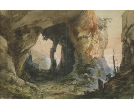 CHAPERON, PHILIPPE M. (1823-1907), sig. b.l. decor design, presumably for the representation of Aïda, watercolor 30 x 45 cmCH