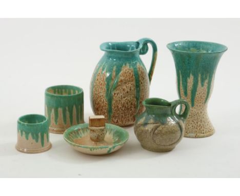 Set of ceramic pieces (6x), Exc. ESKAF ca. 1920-1930. Div. Dim.  div. Qual.Lot van divers aardewerk, uitvoering ESKAF, ca. 19