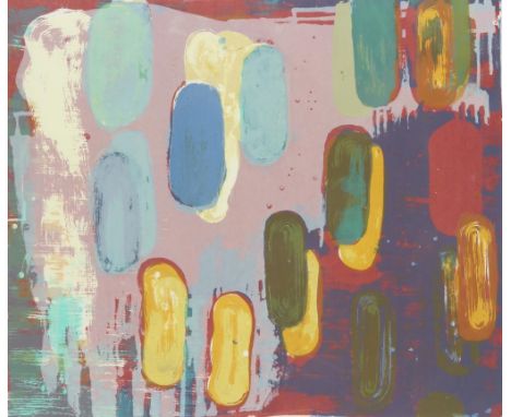 VOS DARJA (1961), sign. r.a. 1992,  "Espaciar La Vista II", silkscreen 17/ 35 100 x 69 cm.VOS, DARJA (1961), ges. r.b. en ged