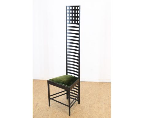 Charles Rennie Mackintosh, Hill House Chair (ladder back chair),  1903, Cassina.Charles Rennie Mackintosh, Hill House Chair (