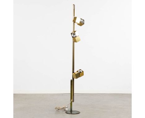 Concord, A decorative floor lamp, gilt brass.&nbsp;Dimensions: (H:167 cm)