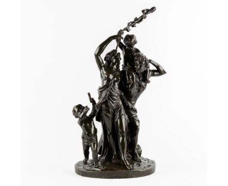 After Claude Michel, CLODION (1738-1814) 'Triumph of Bacchus'Patinated bronze19th century.&nbsp;Signed 'Clodion'.&nbsp;Dimens
