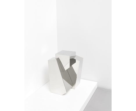 Juan and Paloma Garrido'Prisma' table, 2009Nickel-plated silver. 74 x 58.5 x 62 cmNumber 3 from the edition of 10. Base with 