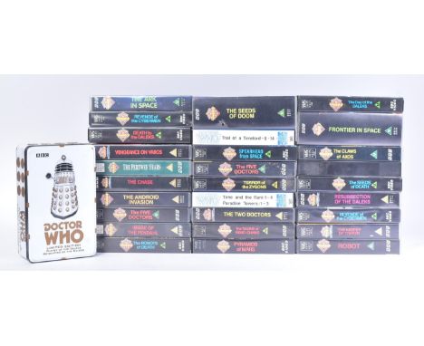 Doctor Who - a large collection of vintage VHS tapes of various Dr Who episodes. Includes: Spearhead From Space, The Android 