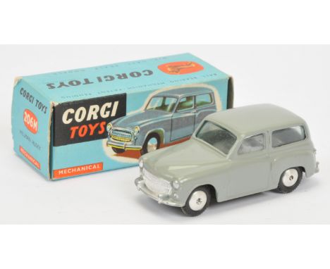 Corgi Toys 200m Hillman Husky - Grey body, silver trim, flat spun hubs and mechanical motor - Excellent plus beautiful exampl