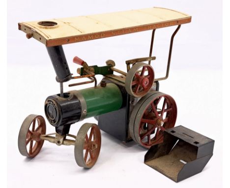 Mamod Steam Tractor, for spares or repair, surface wear and areas of surface rust throughout, would benefit from cleaning, Po