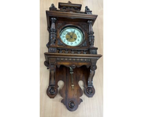 Vintage wall hanging clock, untested