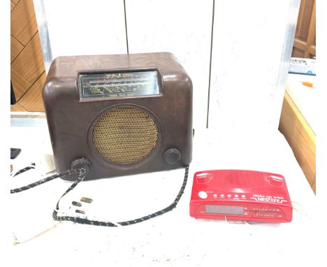Two vintage retro radios - both untested