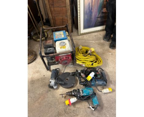 Honda 110 V Generator and power tools in working order