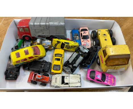 Selection of vintage die casts vehicles to include Corgi Rockets etc