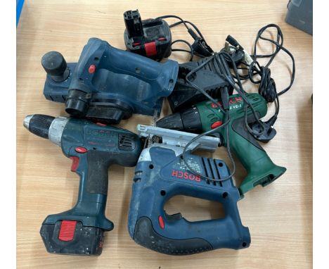 Selection of assorted power tools includes drills, sanders etc