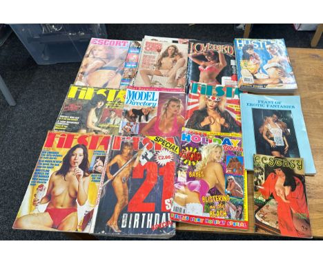 Selection of vintage adult magazines
