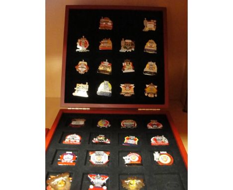 A boxed set of 30 Arsenal stick pins in Box of Issue