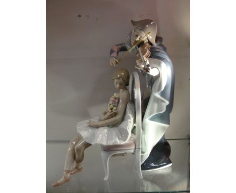 A Lladro figure 'Jester Serenade' No 5932 (Limited Edition No 2064), signed to base
