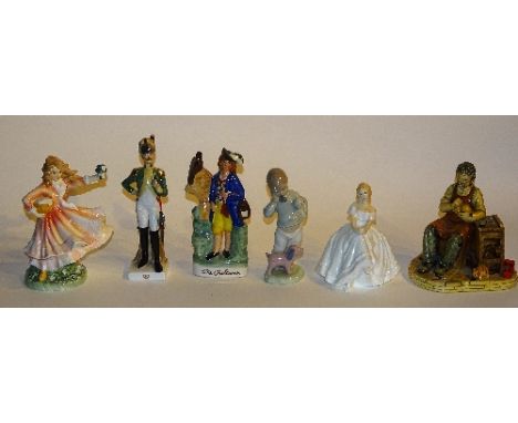 A mixed lot of Royal Doulton and other figures, to include Royal Doulton statuette 'Daddy's Joy' HN3294, with certificate, Ro