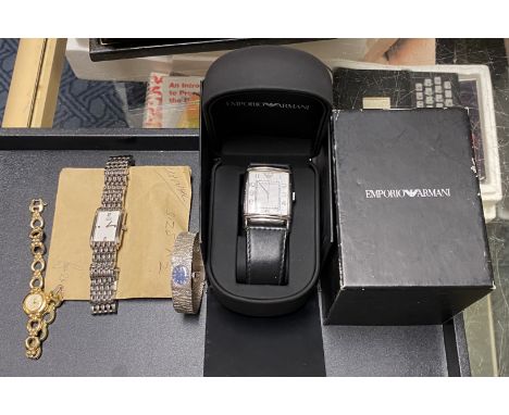COLLECTION OF WATCHES INCL. EMPORIO ARMANI &amp; OTHER LADIES WATCHES