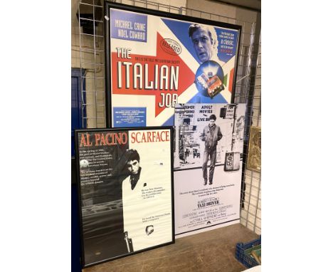 VARIOUS FILM PRINTS - SCARFACE, TAXI DRIVER &amp; THE ITALIAN JOB