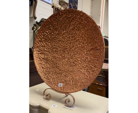 COPPER CHARGER ON STAND 