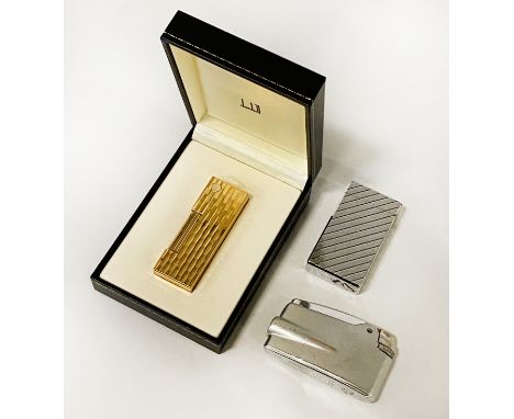 BOXED DUNHILL LIGHTER &amp; TWO OTHERS