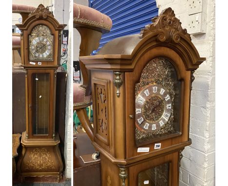 INLAID MODERN GRANDFATHER CLOCK