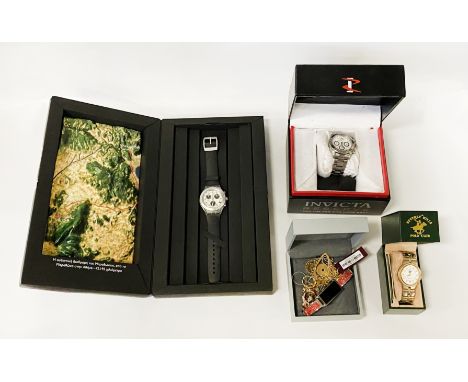 INVICTA GENTS WATCH WITH 2004 OLYMPIC SWATCH WATCH &amp; ONE OTHER