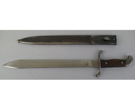 An Argentinian sidearm, the 37.5cm steel blade inscribed to one side of the ricasso "Modelo Argentino 1909"  and "Weyersberg 