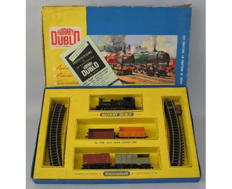 Hornby Dublo, Tank Goods Train Set no. 2008, with Class R1 0-6-0 tank locomotive no. 31337, boxed with instruction manual