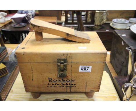 Vintage Ronson show polisher and box 