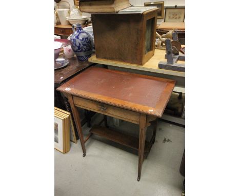 19C Walnut Ladies writing table made by S.E & R Johns Warrington